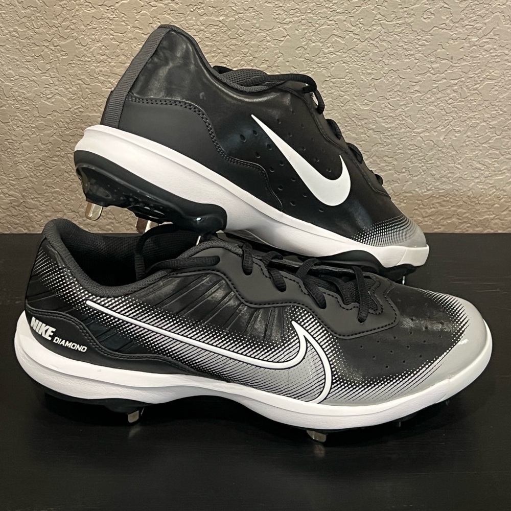 NEW! Nike Alpha Huarache Varsity 4 Low Mens Metal Baseball Cleats Size 11.5